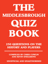 The Middlesbrough Quiz Book (eBook)